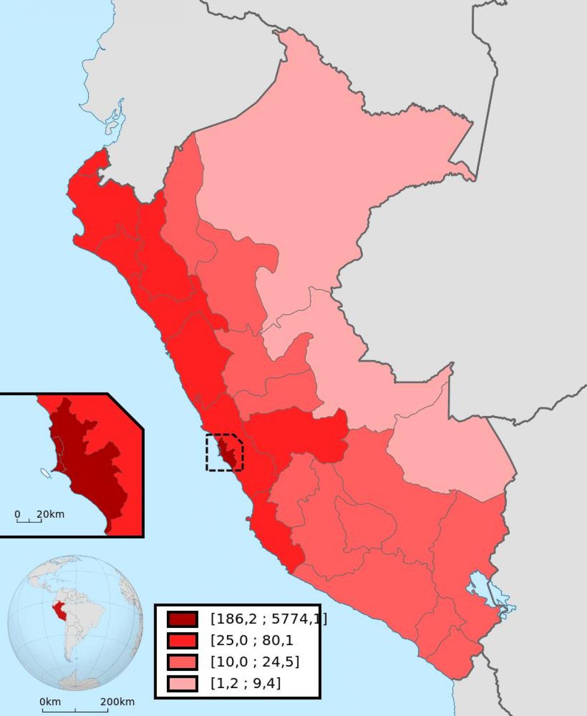 Перугийн газрын зураг