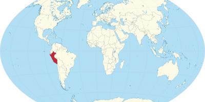 Перу улс дахь дэлхийн газрын зураг нь