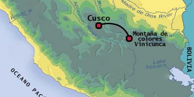 Vinicunca Перу газрын зураг